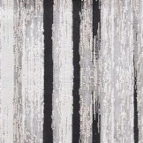 4' X 6' Black Silver and Gray Abstract Power Loom Area Rug